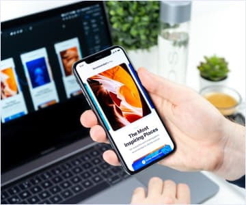 desktop and mobile design